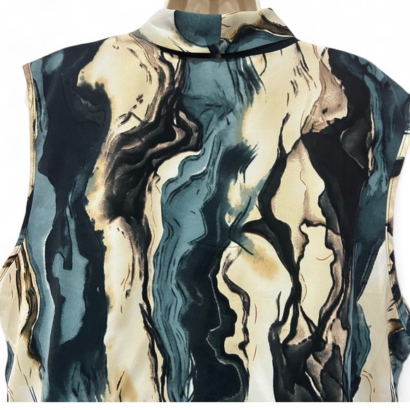 WOMEN'S MARBLE PRINT BLOUSE - Picture 4 of 12